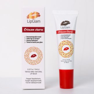 crimson charm lipglam individual tube lip balm infused with nourishing argan oil