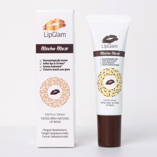 mocha muse lipglam individual tube lip balm infused with nourishing argan oil